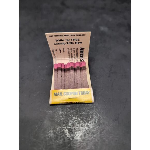 American School‎ High School Diploma, Match Box, Matchbook Collectible, Vintage - Picture 6 of 6